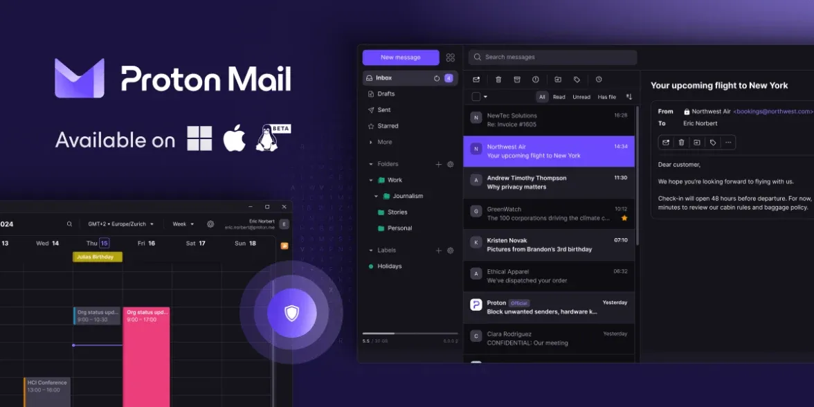 Introducing the New Proton Mail Desktop App